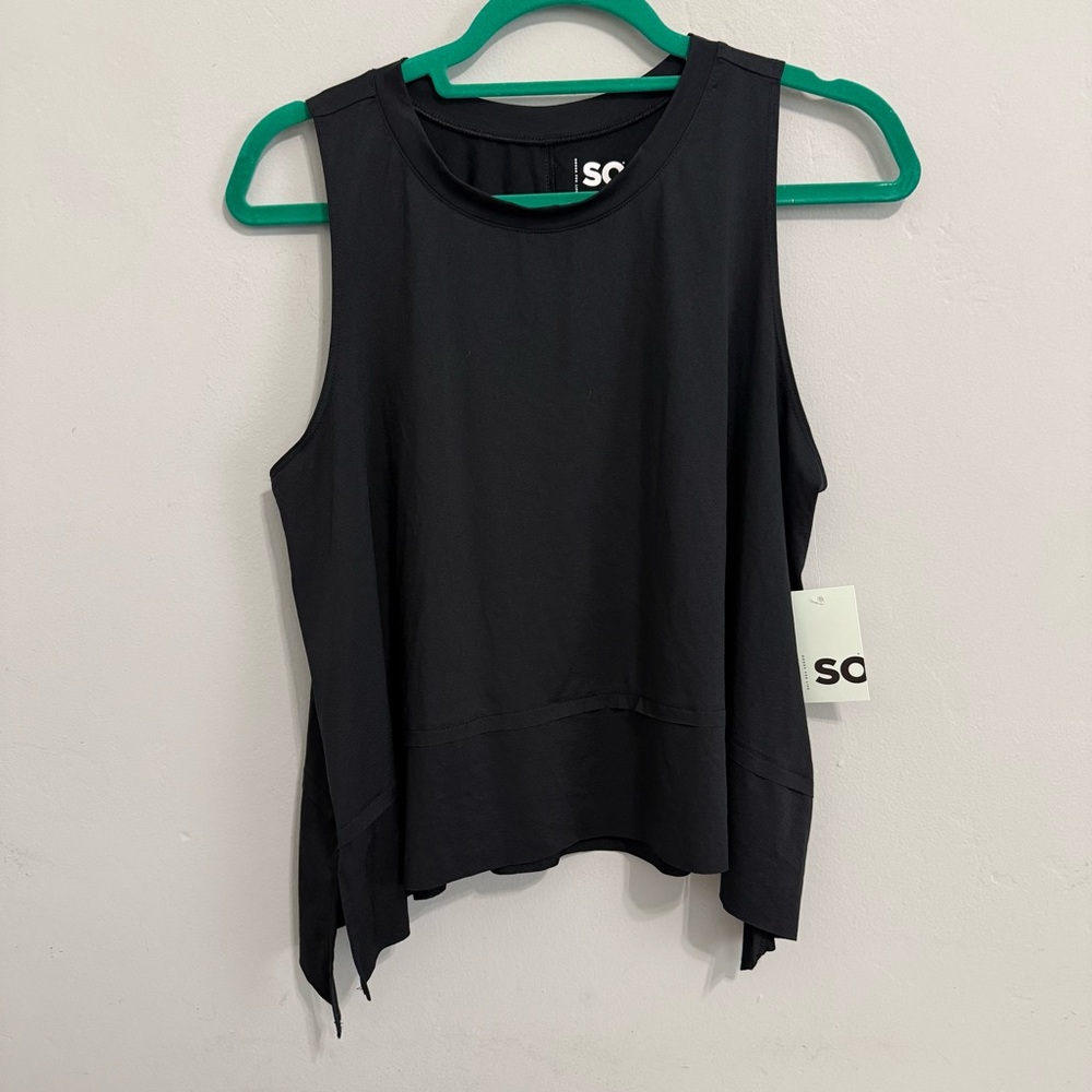 NWT Juniors' SO Relaxed Cropped Tank Top Size L